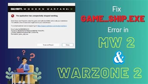 game_ship.exe mw2|Modern Warfare 2: Warzone 2.0 – Fixing game